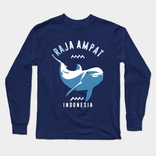 Swimming with Dolphins at Raja Ampat, Indonesia - Scuba Diving Long Sleeve T-Shirt